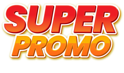 Super Promo Graphic 3D Text 