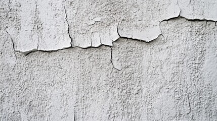 Obraz premium Gray Wall Detail: Cracked Paint Texture 
