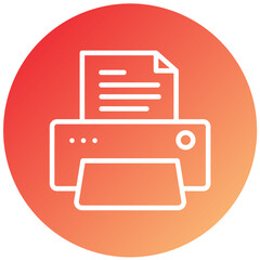 Vector Design Printer Icon Style