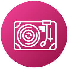 Vector Design Turn Table Icon Style