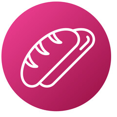 Vector Design Baguette Icon Style