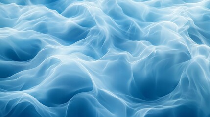 Obraz premium Fluid Azure Waves: Abstract Serenity 