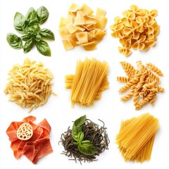 Pasta isolated on white background.