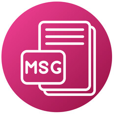 Vector Design MSG Icon Style