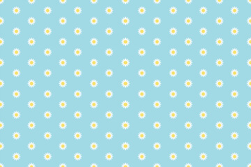 seamless floral polka dots pattern