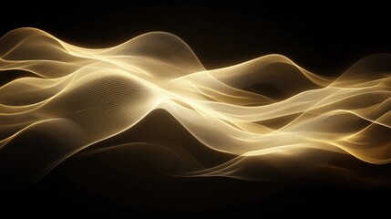 Glowing lines forming a pattern or design, spreading across the image with space to add text or design elements.