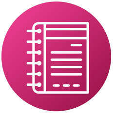 Vector Design Notebook Icon Style