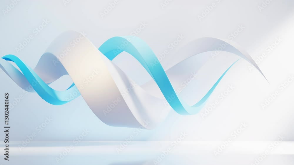 Poster abstract flowing curve lines background, 3d rendering.