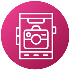 Vector Design Mobile Camera Icon Style
