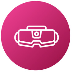Vector Design Camera Glasses Icon Style