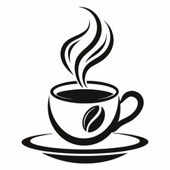 cup of coffee with steam