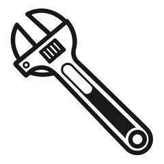 wrench isolated on white