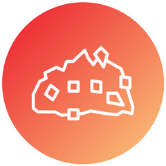 Gravel Vector Design Icon Style