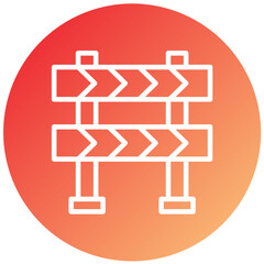 Construction Sign Vector Design Icon Style