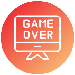 Game Over Vector Design Icon Style