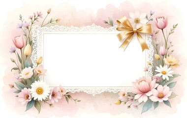 Flower background image, flower template, plant natural season banner texture