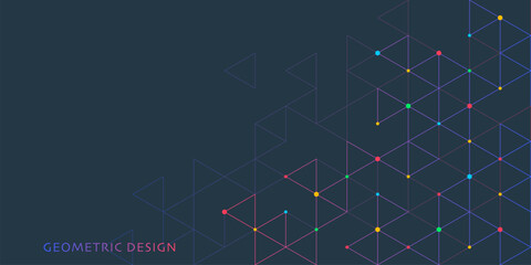 Abstract vector background with a geometric pattern of triangle shapes. Graphic design element 