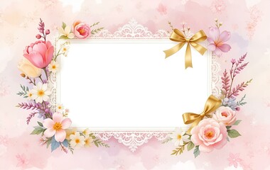 Flower background image, flower template, plant natural season banner texture