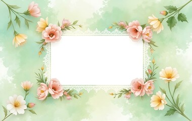 Fototapeta premium Flower background image, template, plant nature banner texture