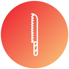 Vector Design Bread Knife Icon Style