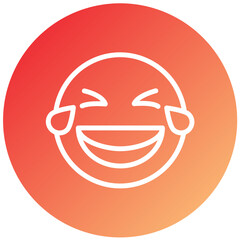 Vector Design Laughing Icon Style