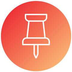 Vector Design Push Pin Icon Style