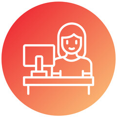 Vector Design Information Desk Icon Style