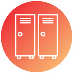 Vector Design Lockers Icon Style