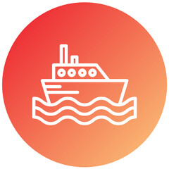 Vector Design Ferry Boat Icon Style