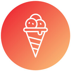 Vector Design Ice Cream Icon Style