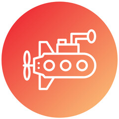 Vector Design Submarine Icon Style