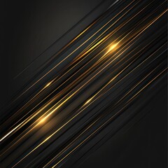 Abstract design, diagonal lines, gold highlights, dark background, modern graphic, vector illustration, technology theme, possible use for website or app background