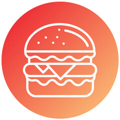 Vector Design Burger Icon Style