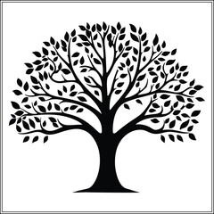 Obraz premium Tree Silhouette, Growth