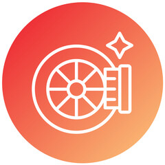 Vector Design Tire Cleaning Icon Style
