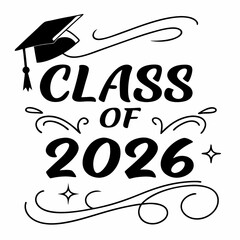 Editable Class of 2026 Graduation Emblem