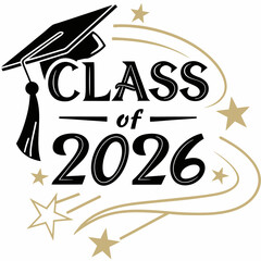 Class of 2026 Modern Badge for Invitations & Merch
