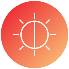 Vector Design Camera Brightness Icon Style