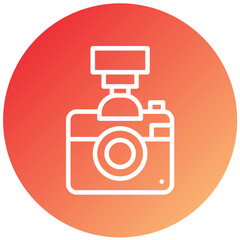 Vector Design Flash Camera Icon Style