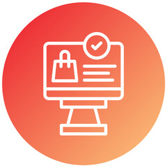 Vector Design Check Out Icon Style