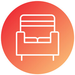 Vector Design Armchair Icon Style