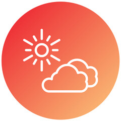 Vector Design Sunny Icon Style
