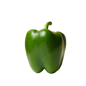 recommend clip art: Green bell pepper vegetarian harvest stem HD photography PNG file download