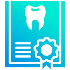 Certificate Dentist Icon
