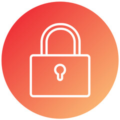 Vector Design Padlock Icon Style