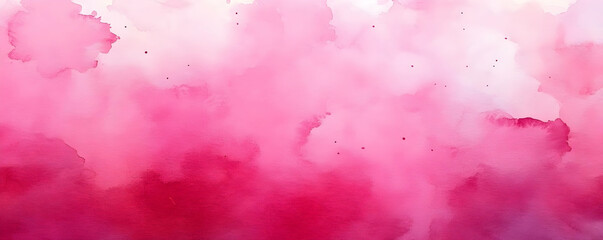 Obraz premium Pink watercolor cloudscape, design