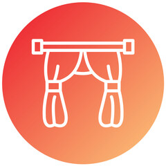 Vector Design Curtains Icon Style