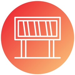 Vector Design Barrier Icon Style