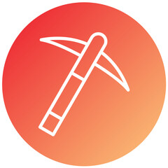 Vector Design Pickaxe Icon Style