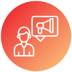 Vector Design Public Relations Icon Style